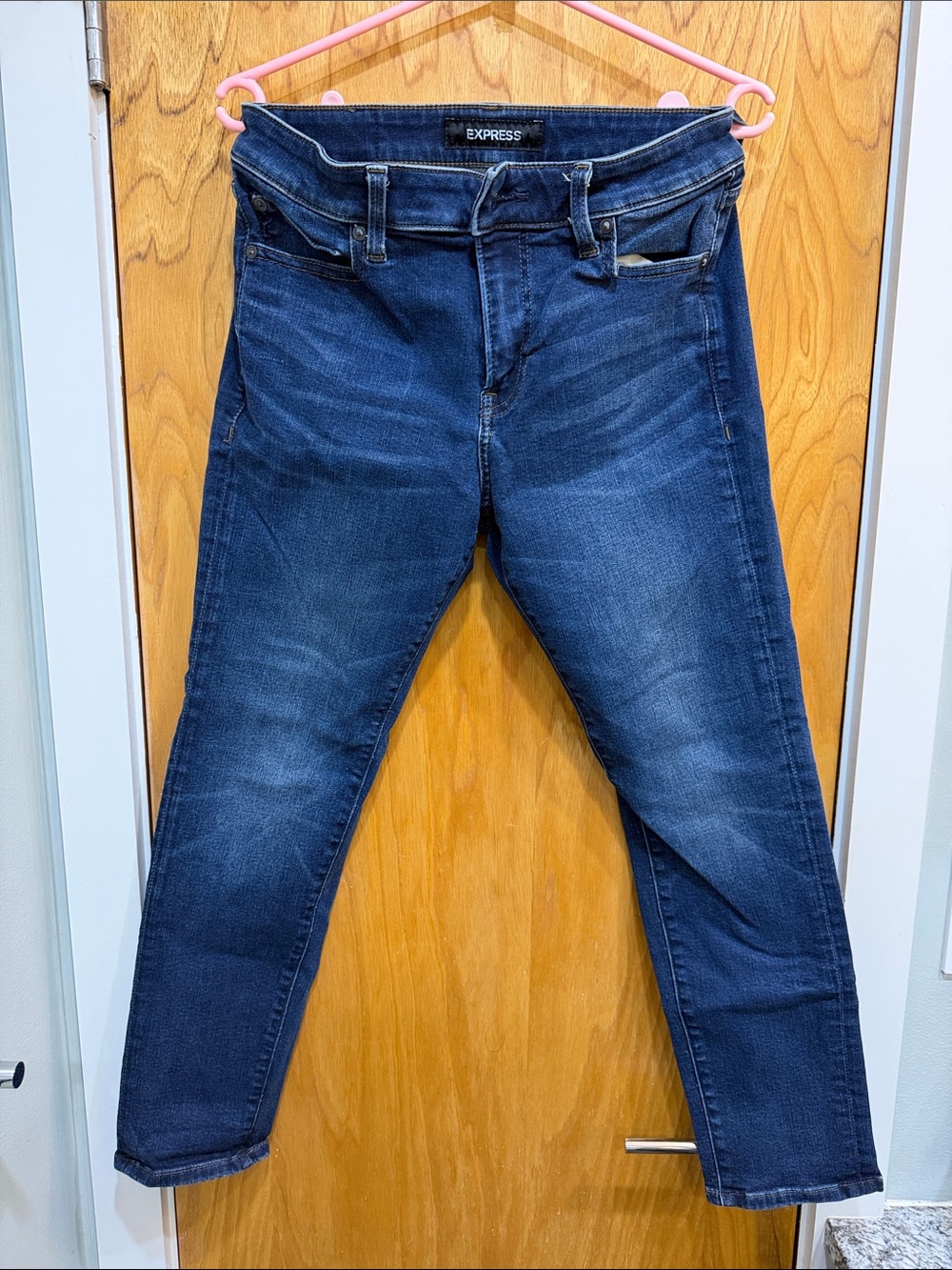 Express Athletic Slim Hyper Stretch Jeans Men’s 29x30 Dark Wash Denim